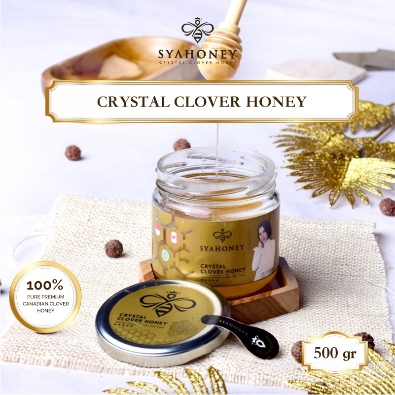 

Syahoney Crystal Clover Honey 500gr 100% Madu Asli Pure Premium Canadian