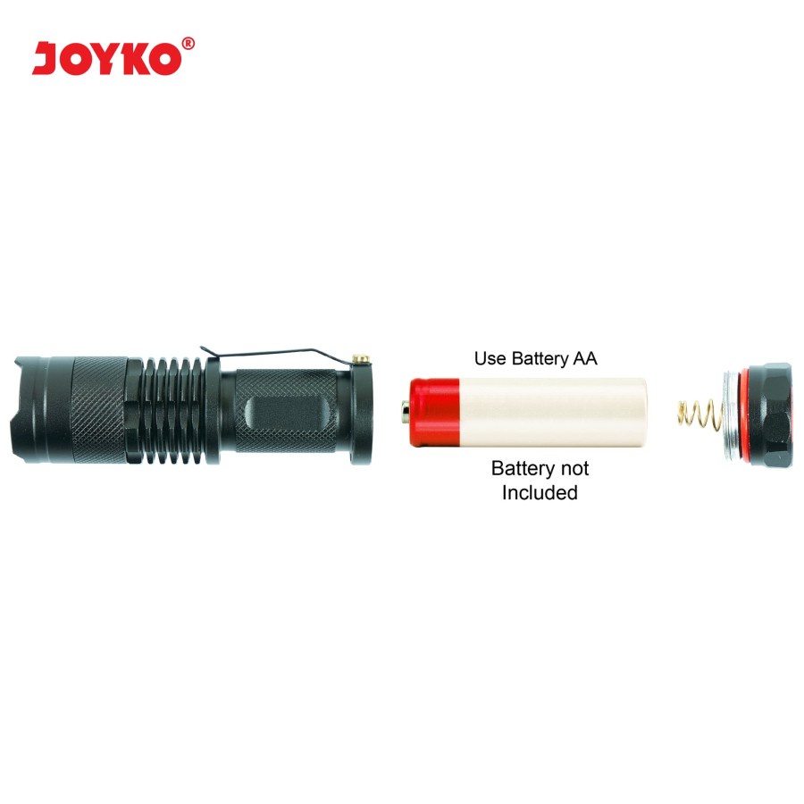 Tactical UV LED Flashlight Senter Joyko FL-90UV Counter Spy Aluminium