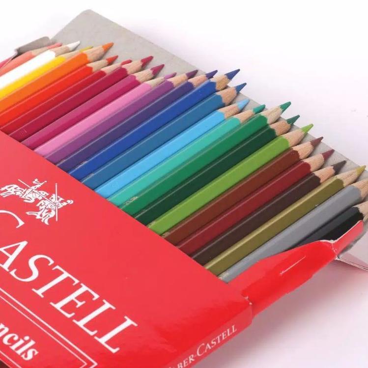 

Promo Keren--PENSIL WARNA KAYU / COLOUR PENCILS FABER-CASTELL 12 WARNA 24 WARNA PENDEK / PANJANG