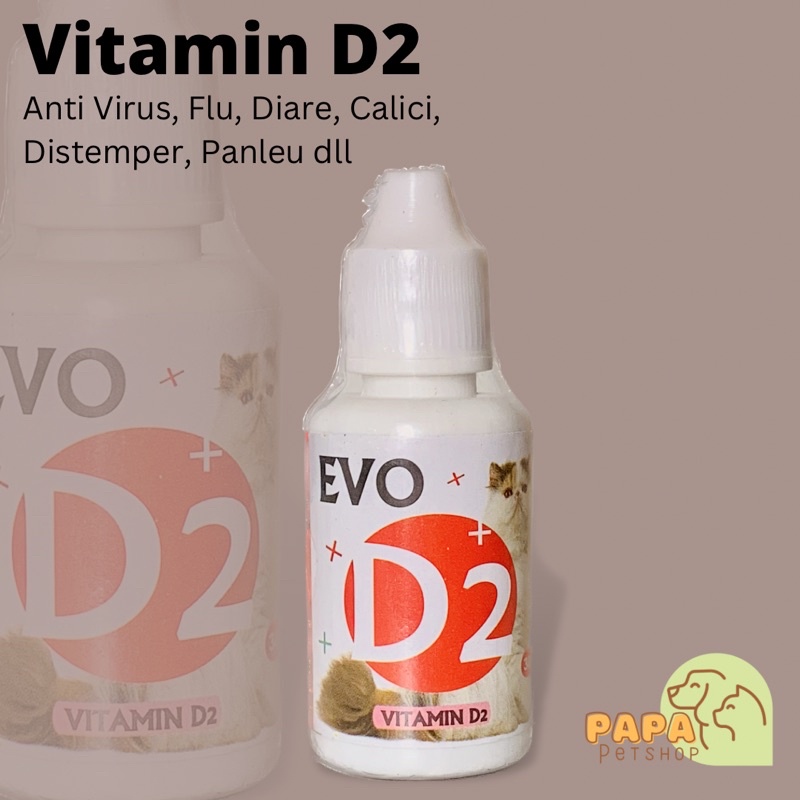 EVO D2 Vitamin Anti Virus Calici Panleu Flu Distemper Kucing