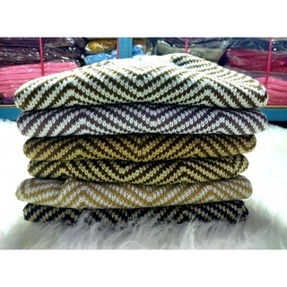 [PREMIUM] BEANIE HAT KUPLUK RAJUT DEWASA MOTIF ZIGZAG