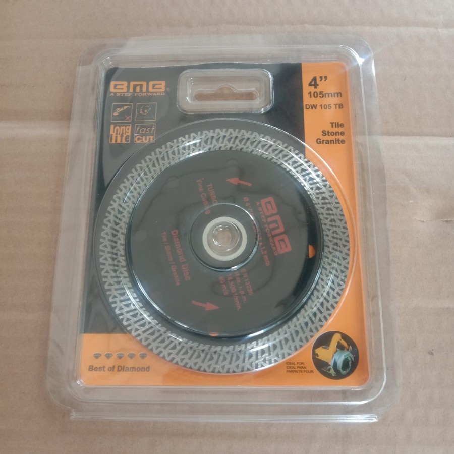 BMB Diamond Wheel Batik Turbo 4 Inch Mata Pisau Potong Keramik Granit