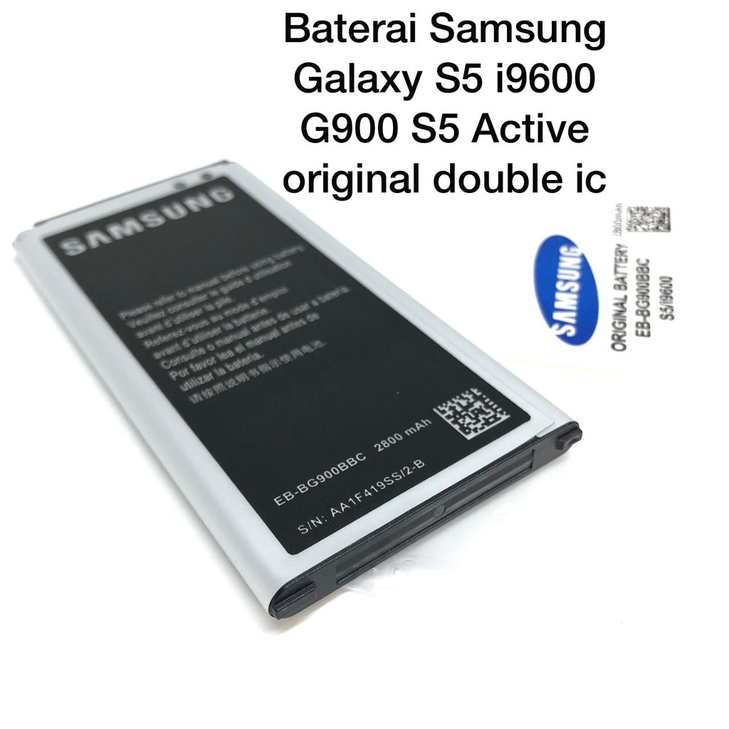 BATRE BATTERAY BATTERY SAMSUNG S5 i9600 G900 Model EB-BG900BBC ORIGINAL NON PACKING