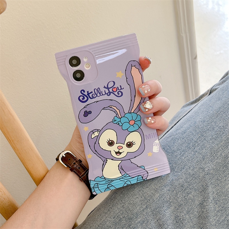 Soft Case Pelindung Desain Kartun Kelinci Strawberry Beruang 3D Untuk Compatible for iPhone 14 13 12 11 Pro Max X Xr Xs Max iPhone 8 7 6 6s Plus Cartoon Rabbit Strawberry Bear candy design Phone Case Shockproof Soft Case Full Lens Protective Cover