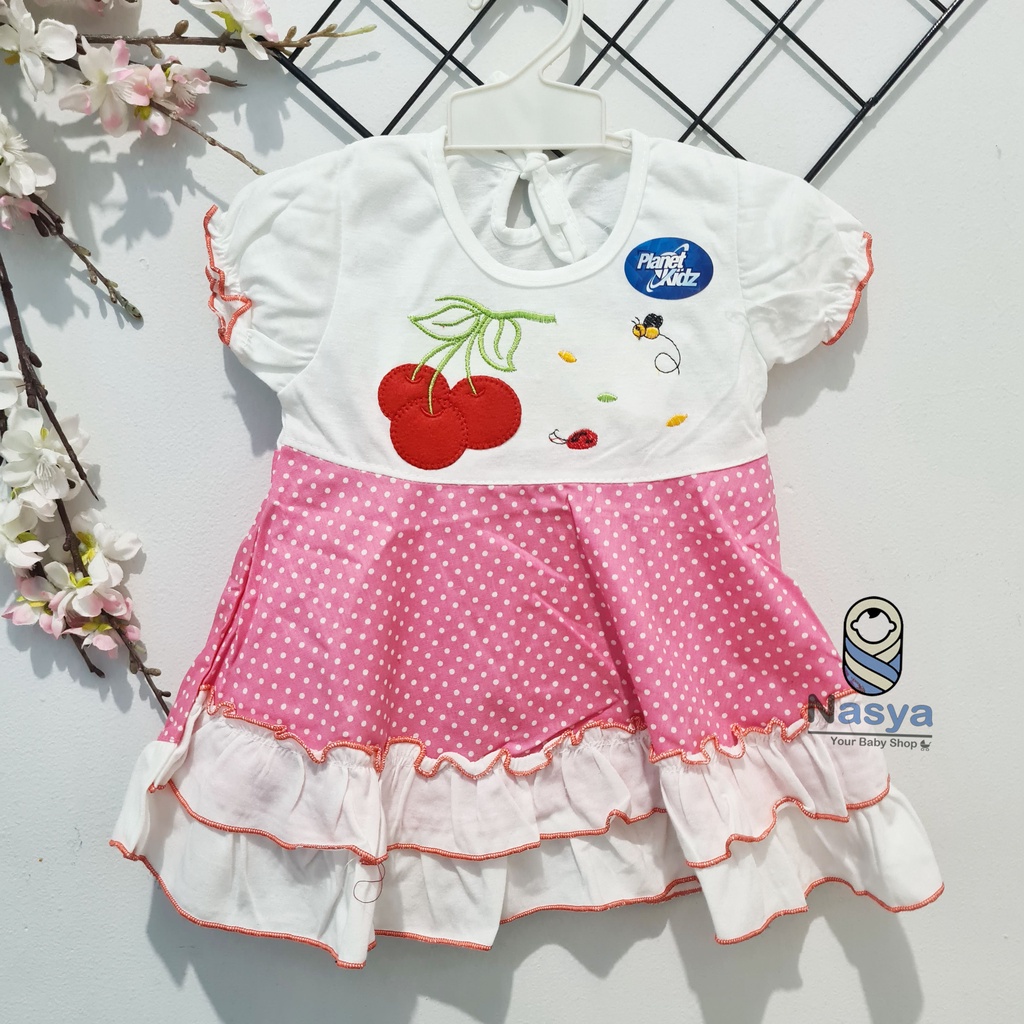 [PB-001] Dress Bayi Perempuan lucu terbaru (usia 0-6 bulan)