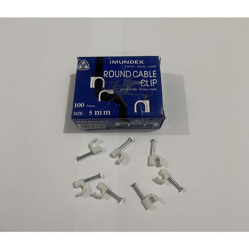 Klip kabel pvc Imundex isi 100pcs