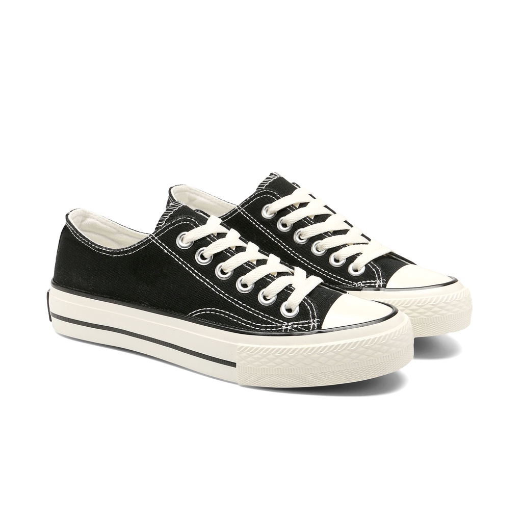 PVN Jisung Sepatu Sneakers Wanita Sport Shoes Black 029