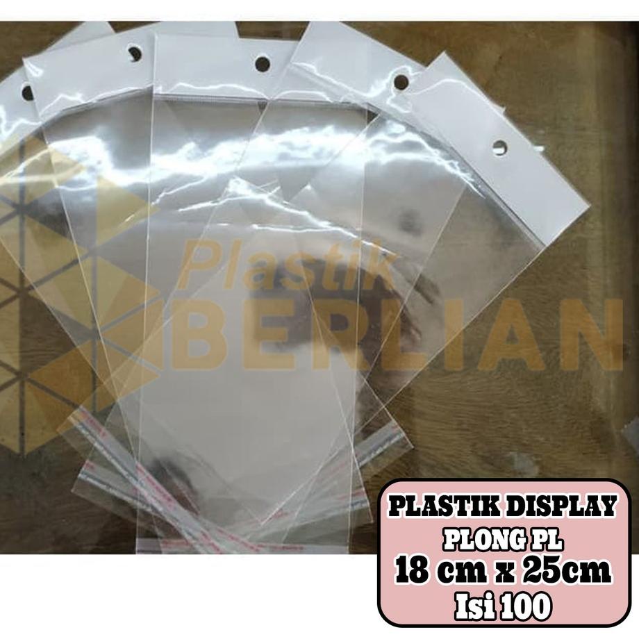 

➵ Grosir❈ 18 X 25 cm Plastik DISPLAY / STICKER TEBAL (100 lbr) (lem) (PLONG PL) 45 ➵