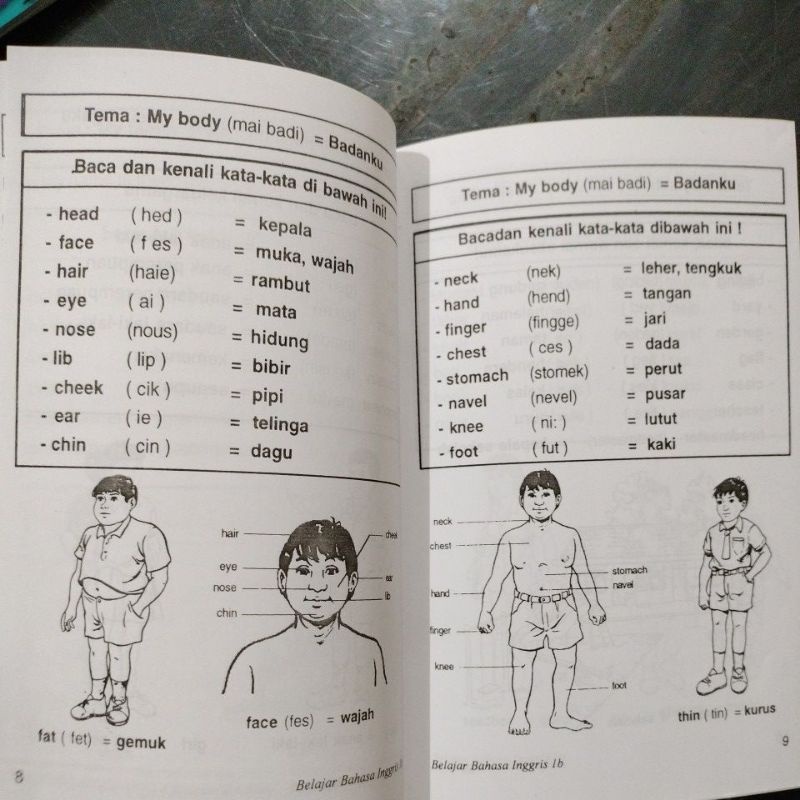 buku belajar bahasa inggris isi 2 buku 1a &amp;1b (15x24 cm)