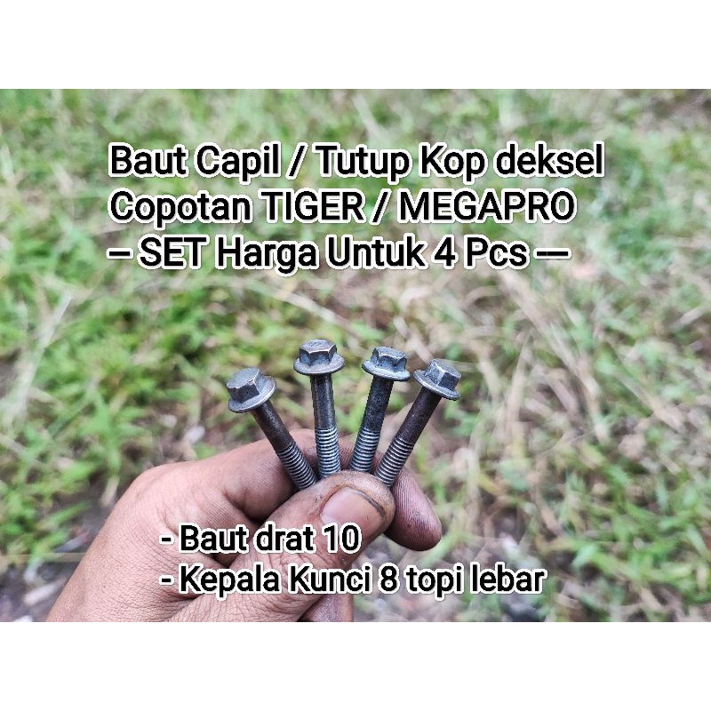 Baut Capil Kop Tutup kop deksel TIGER REVO TIGER 2000 MEGAPRO GL-NEOTECH CB Asli copotan