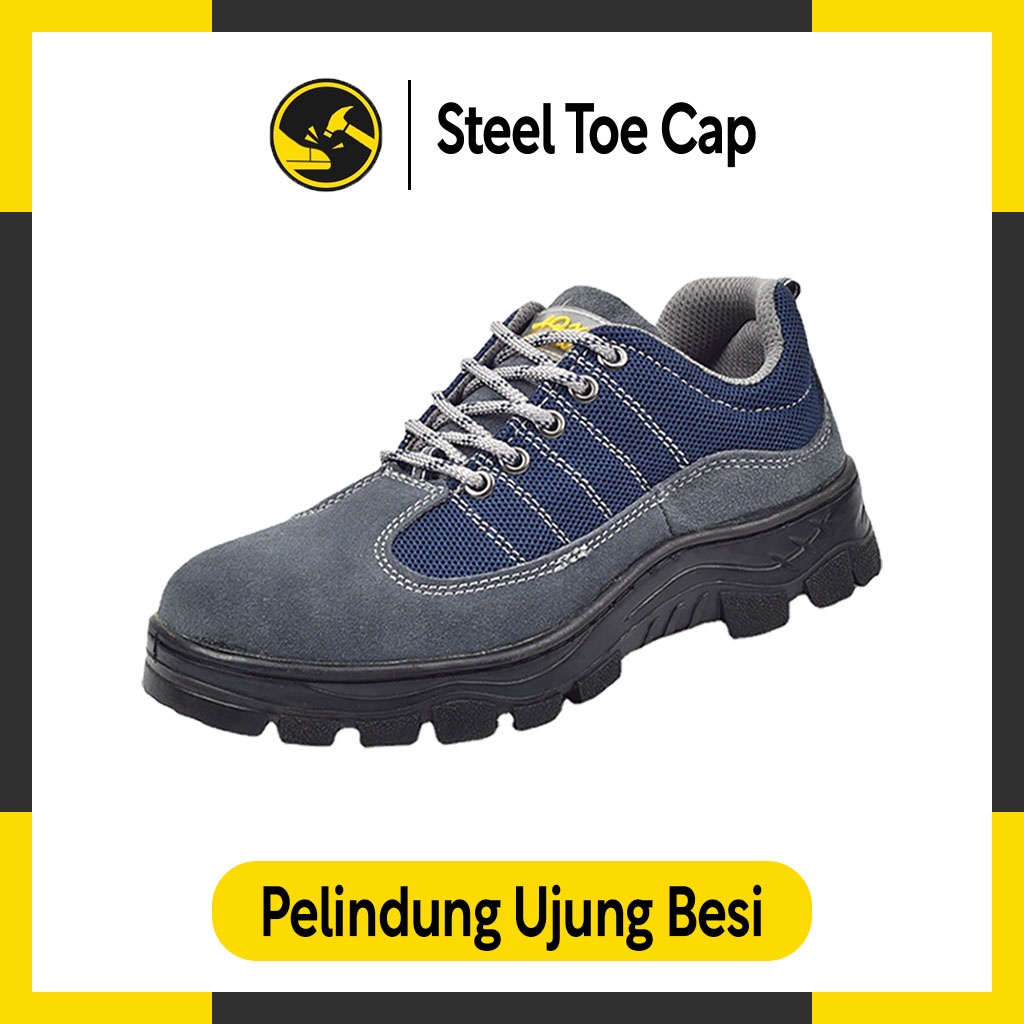 Sepatu Safety Ujung Besi Sepatu Septi Sepatu Sefty Sepatu Safety Shoes Low Cut - SSSLC09