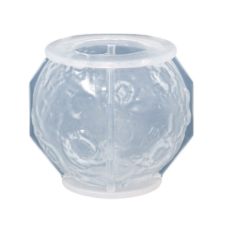 Cetakan Resin Bentuk Bulan Planet Bahan Silikon Untuk Membuat Lilin