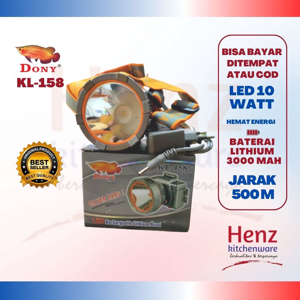 LAMPU SENTER KEPALA DONY KL-158