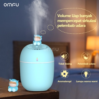 Omfu  Humidifier Diffuser 230ML Aroma USB Air Mini Portable Mist Maker Mini Cute Hippo / Purifier Aromatherapy Essential Oil