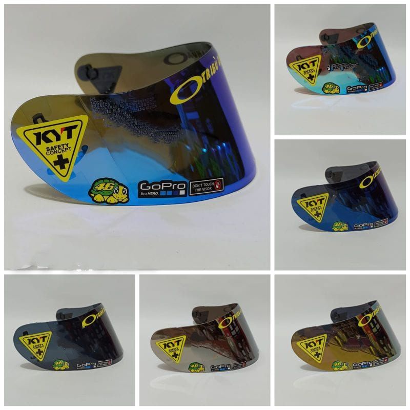 Flat visor kyt k2rider / flat visor kyt k2r bonus stiker visor