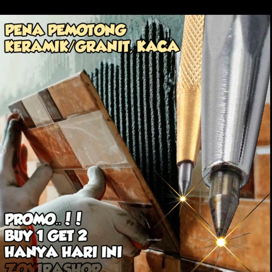 PENA AJAIB Pemotong Keramik Granit Ubin Nat Kaca Ukir Stainless Metal