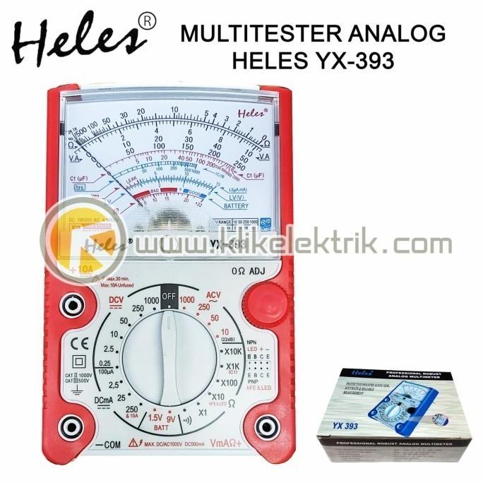 Multitester Heles Yx-393 Tr Multi Avometer Analog Tester Helles Yx393
