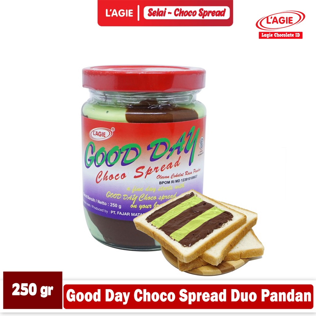 

LAGIE GOOD DAY CHOCO SPREAD DUO PANDAN 250GRAM