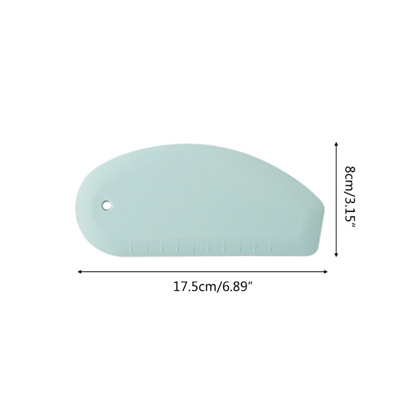 Zzz Scraper Pemotong Adonan Kue / Roti / Pancake / Jelly / Krim Bahan Silikon