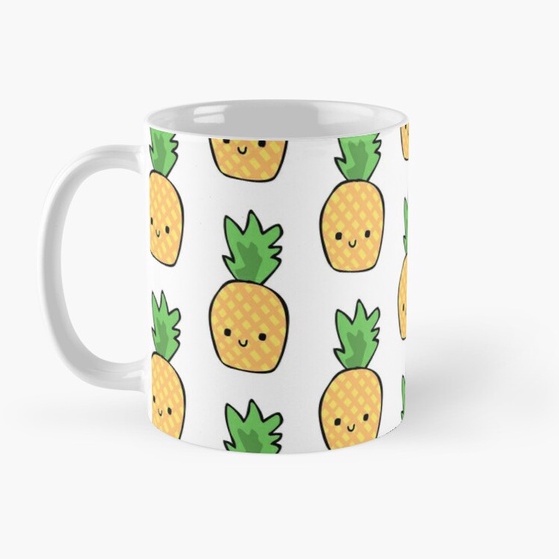 Mug Keramik Cute Kawaii Pineapple