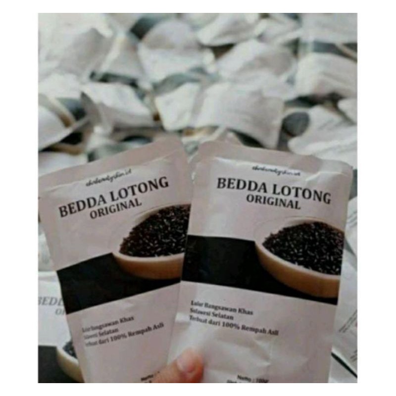 dhioshopi LULUR BEDDA LOTONG /  Lulur rempah  khas bangsawan bugis Original netto 100gram