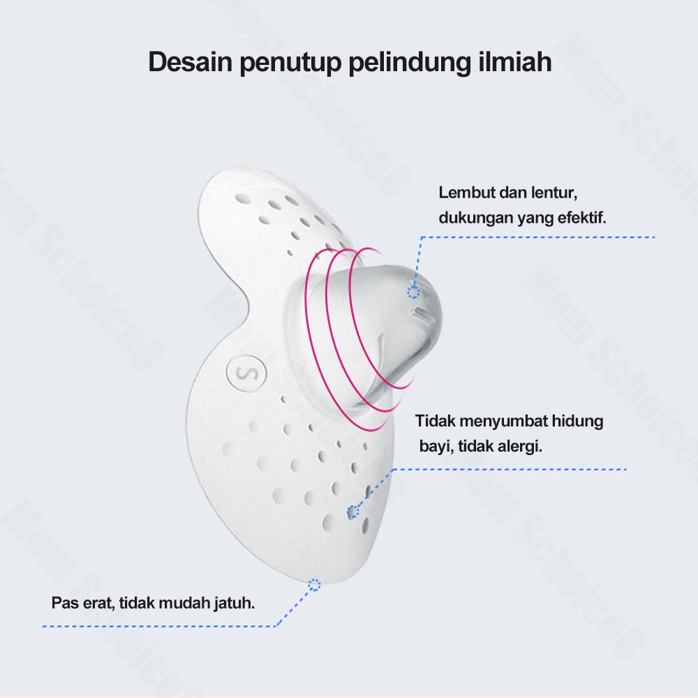 Halo Baby Store 2pcs Pelindung Puting Untuk Menyusui/Breast Shield/nipple shield cover dengan box