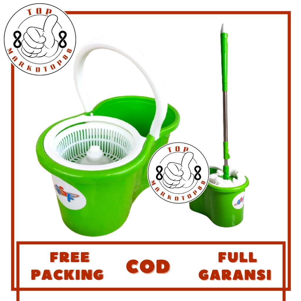 SUPER MOP GSF ALAT PEL PEMBERSIH LANTAI GSF SUPERMOP PUTAR ALAT KAIN LAP PEL LANTAI ULTRA SPIN SUPER