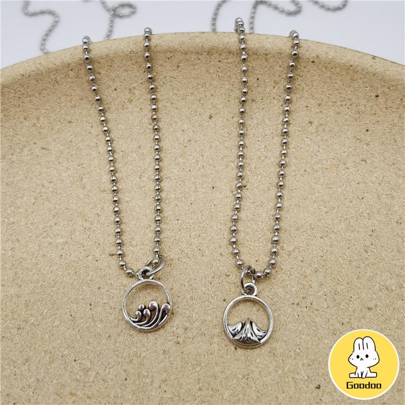 2 Pcs/set Fashion Satu Sama Lain Magnetik Pasangan Kalung Perhiasan Pria Dan Wanita Pasangan Hadiah Hari Valentine -Doo