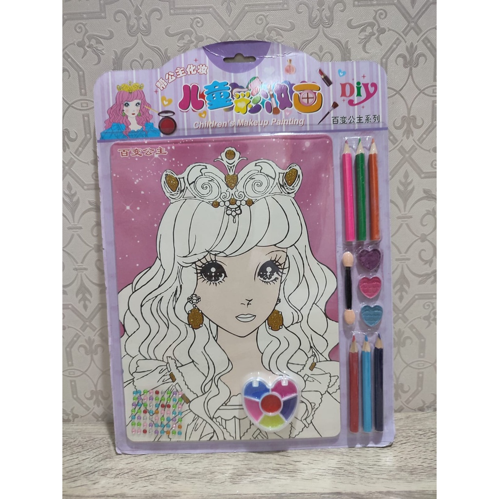 

Kanvas Lukis Mewarnai Drawing Canvas Anak Karakter Kartun Disney Princess Elsa Frozen