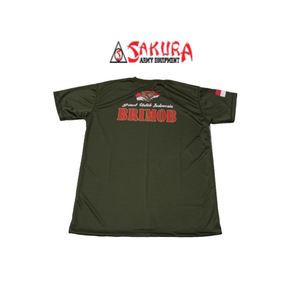 Kaos Dalam BRIMOB Dryfit Lengan Pendek Kaos Brimob Untuk Indonesia