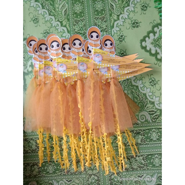 bendera Tasyakuran/aqiqah/tempat telur Tasyakuran aqiqah