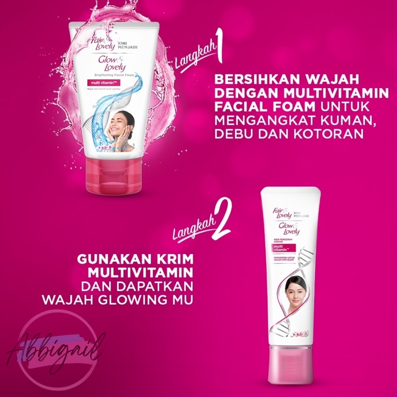 𝘈𝘉𝘎✰  Fair &amp; Lovely - Glow &amp; Lovely Cream Multivitamin - Krim Pencerah Wajah 2017