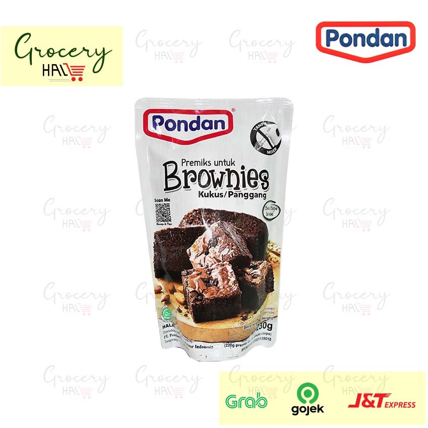 

PONDAN BROWNIES KUKUS / PANGGANG 230 GRAM - TEPUNG PREMIX BROWNIE