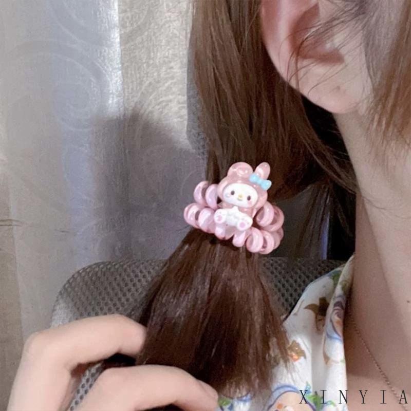 【Bayar di tempat】Cincin Usus Kecil Kartun Anjing Cinnamoroll Cincin Rambut Gaya Manis Manis Lucu Tali Rambut