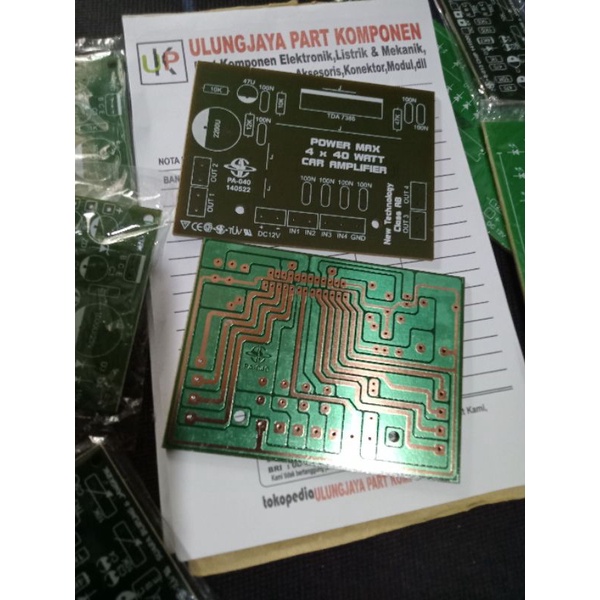 PCB car amplifier power max 4x40watt kit layout PCB di Ulungjaya Part