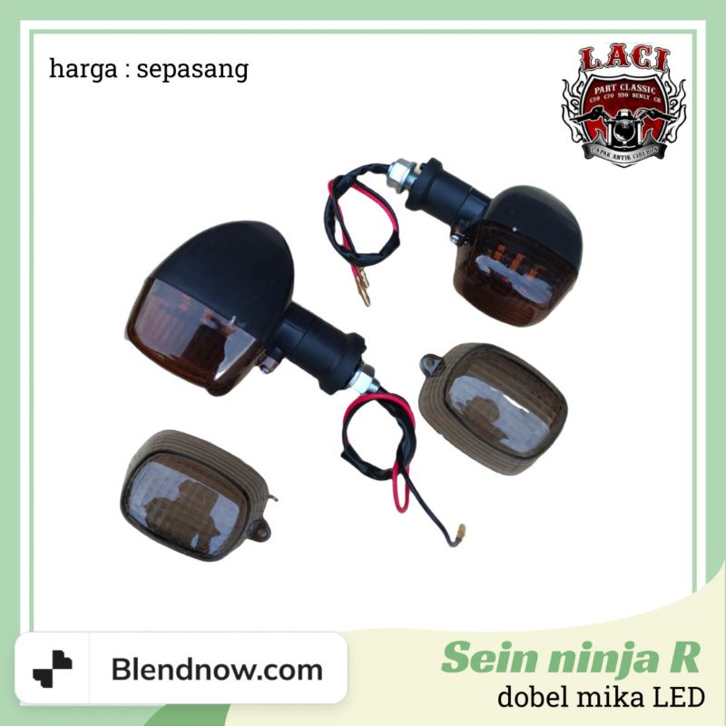 sen sein riting variasi ninja R RR LED dan bohlam modif CB GL100 GL125 megapro tiger