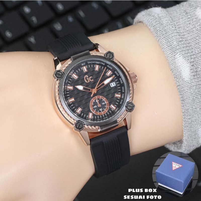 Jam Tangan GC Wanita/Jam Tangan Wanita Gc Rubber Analog Best Seller