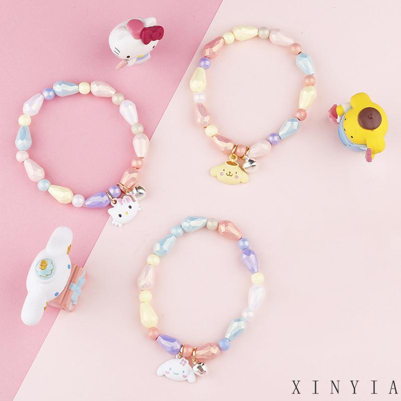 Xia.id Gelang Tangan Anak Perempuan Desain Kartun Kucing Anjing Cinnamoroll