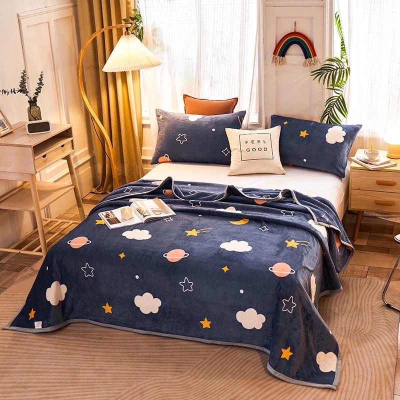 COD Selimut Bulu Dewasa Import Uk 140x200 Termurah
