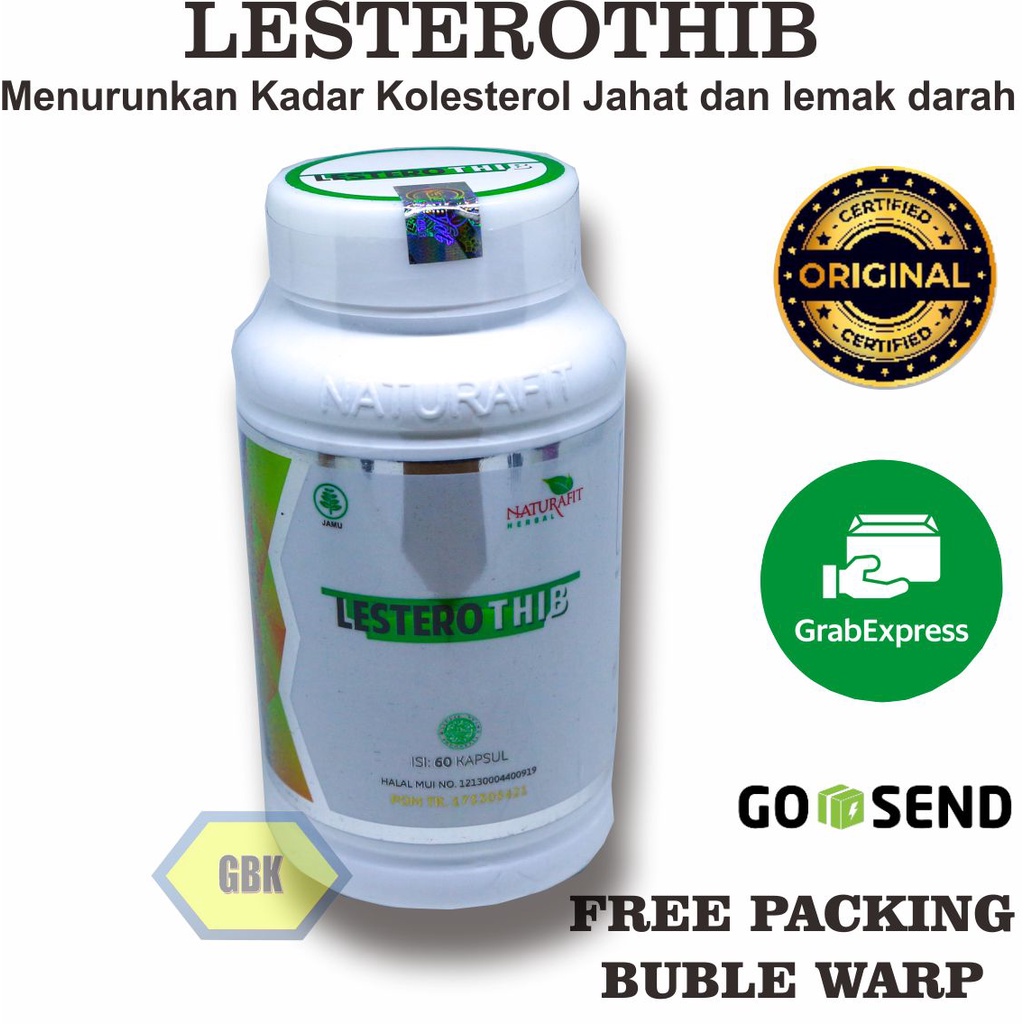 LESTEROTHIB Naturafit / Menurunkan Lemak Darah, Kolesterol - Herbal BPOM