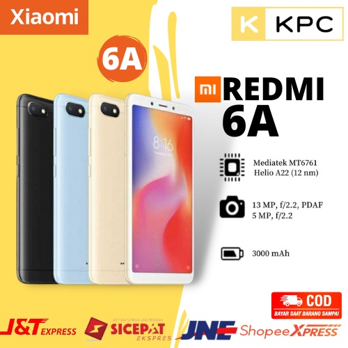 [BARU] Xiaomi Redmi  6A Ram 3GB Internal 32GB Redminote 6a 3/32GB | HP Xiaomi 4G LTE Snapdragon