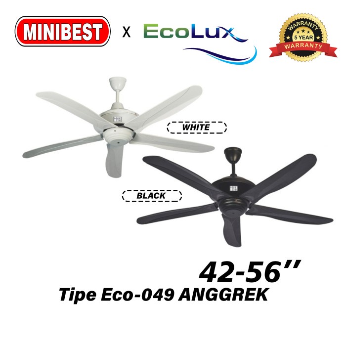 MB Ecolux fan / Kipas Angin Plafon / Ceilling fan Ecolux Eco-049 ANGGREK