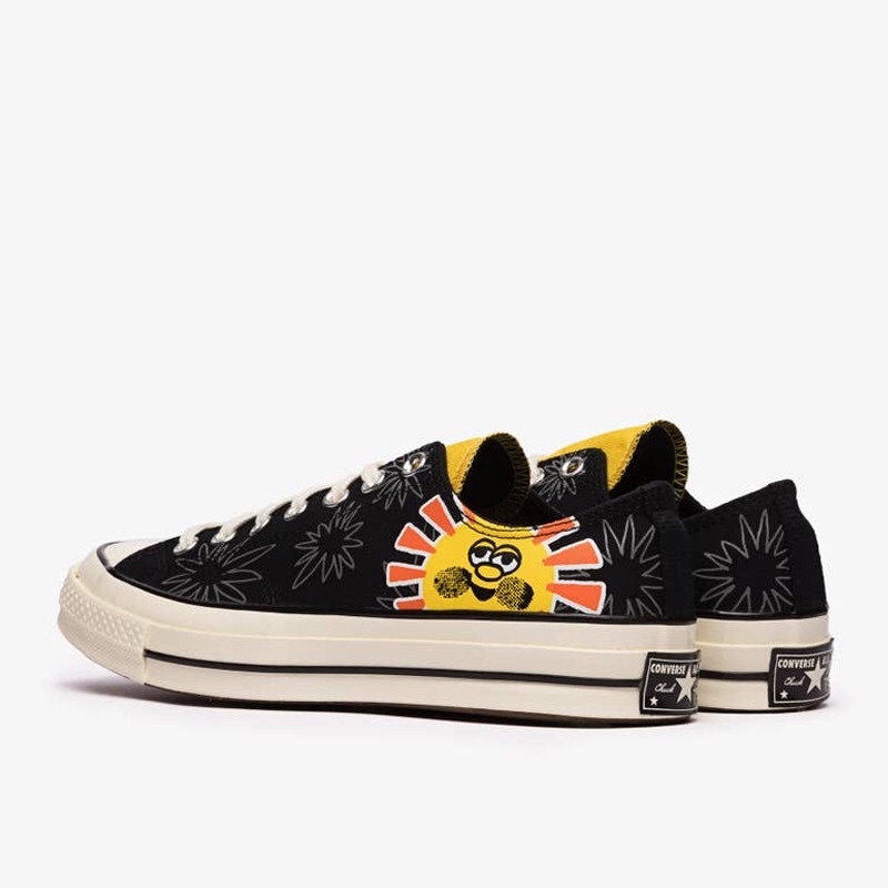 Converse Chuck Floral Print Black Amarillo / Original converse Shoes