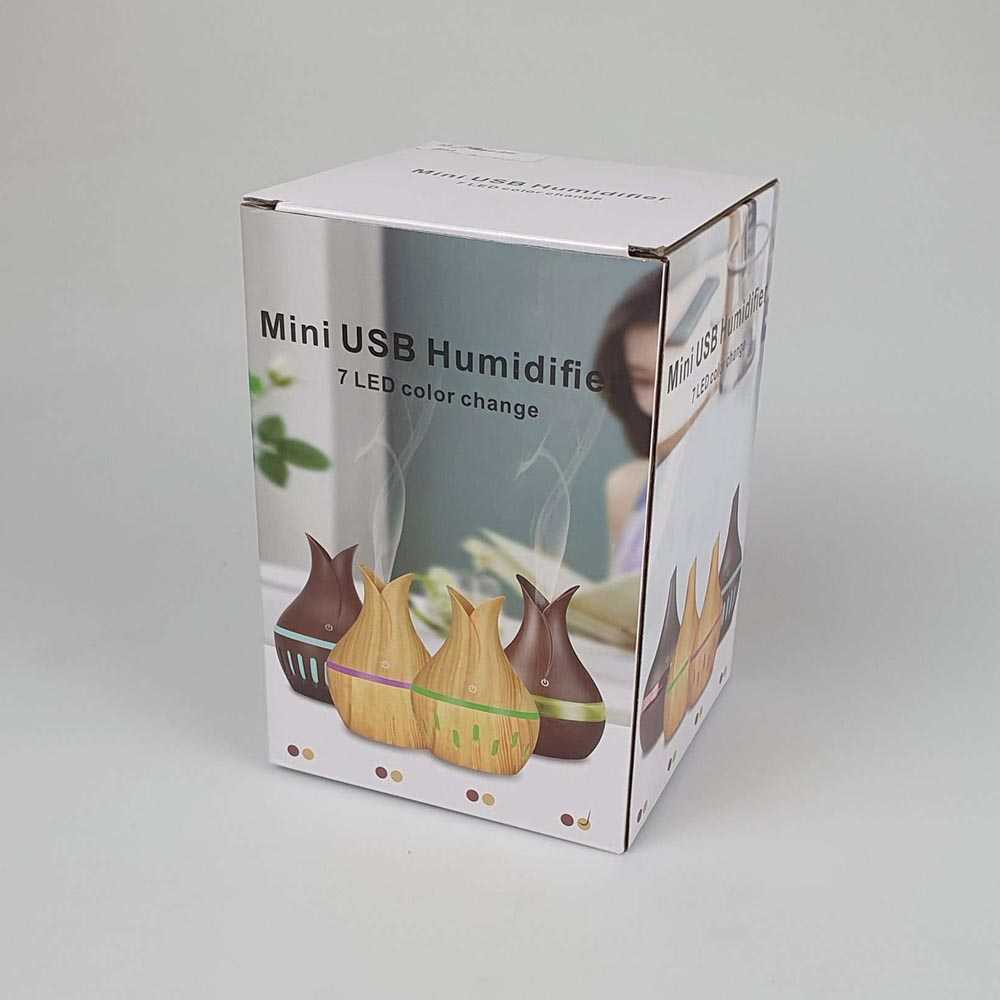 [BISA COD] JLNONLNJKT JUTAOHUI Air Humidifier Aromatherapy Oil Diffuser Wood 300ml - YX-188