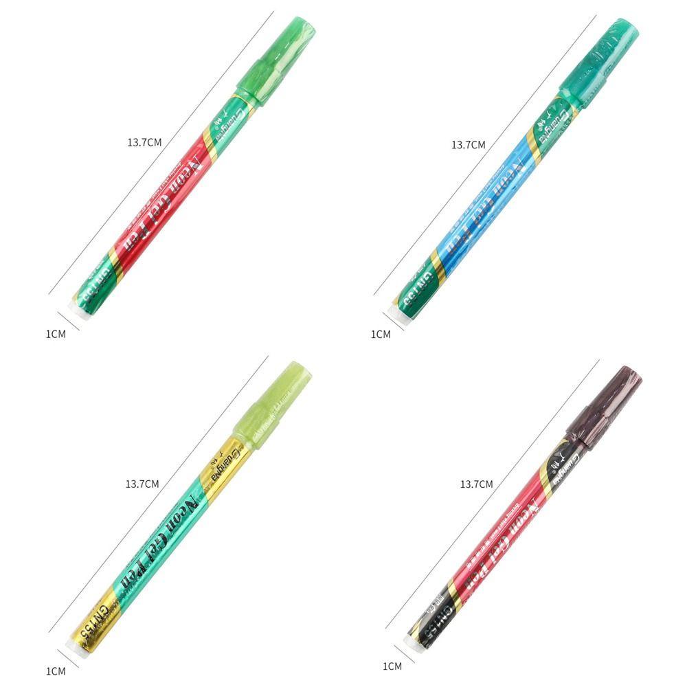 Preva 12warna Stabilo Alat Gambar Tangan Akun Tanda Kunci Double Line Painting Lukisan Glitter Pen