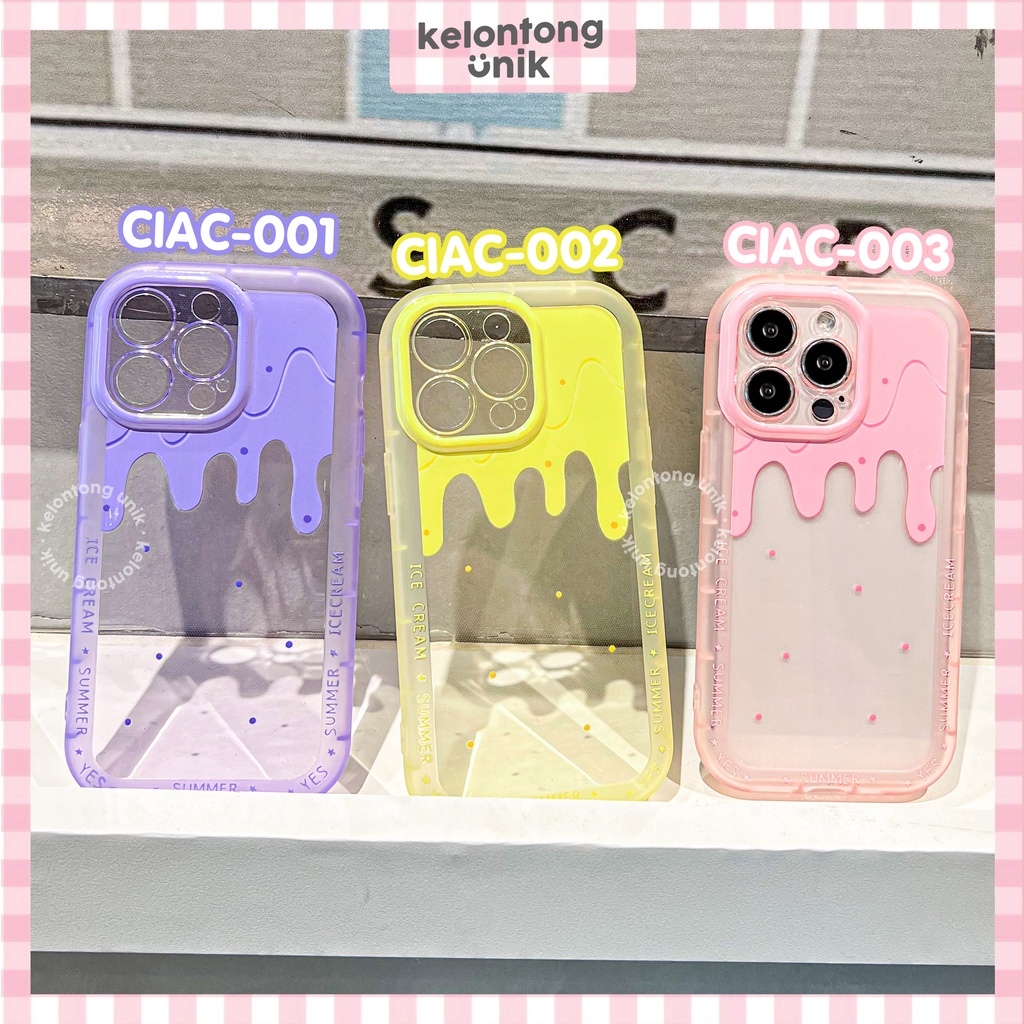 (Seri 1) For iPhone - Melting Ice Cream Shock Proof Case