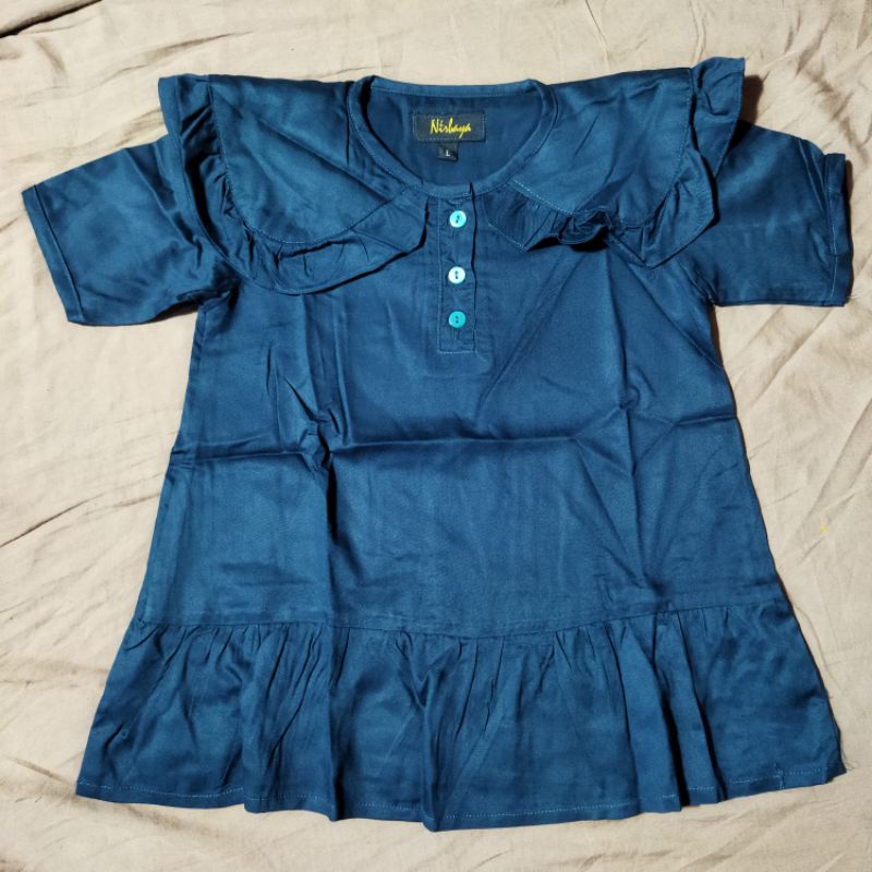 LONG DRESS BAJU ANAK~KINANA~NAVY