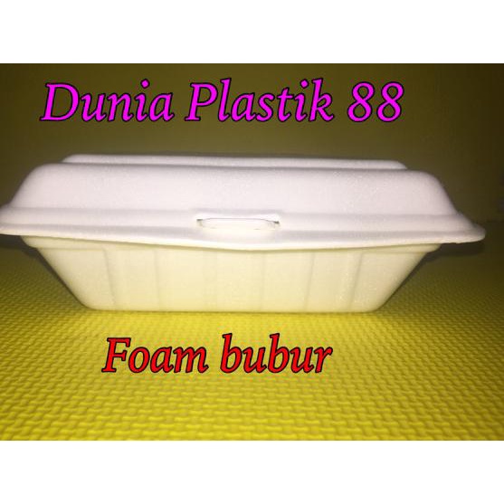 foam bubur / styrofom / sterofoam / sterofom / gabus / box nasi kuning