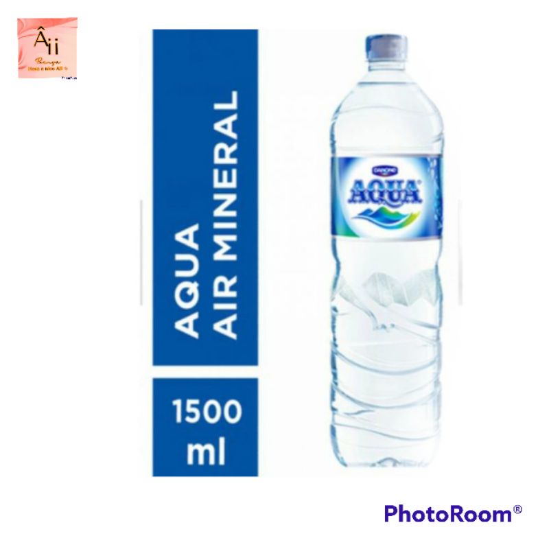 

Aqua 1500ml ukuran botol besar air minum dalam kemasan