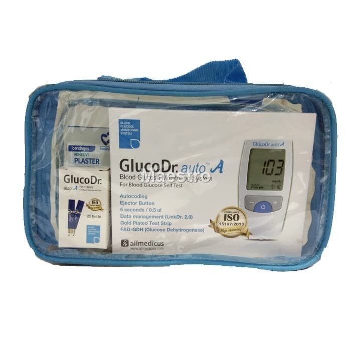 Alat Cek Tes Gula Darah GlucoDr Auto Gluco Dr AGM-4000 AGM4000 Glukosa